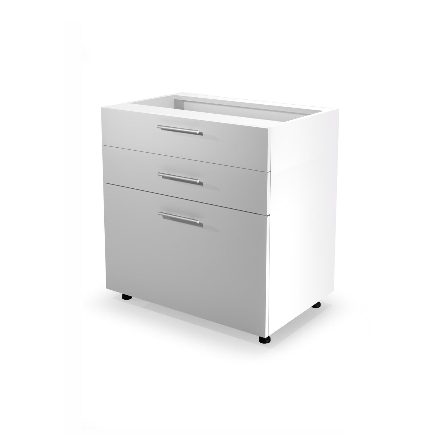 Vento d3s-80/82 alsó szekrény elöl magasfényű fehér