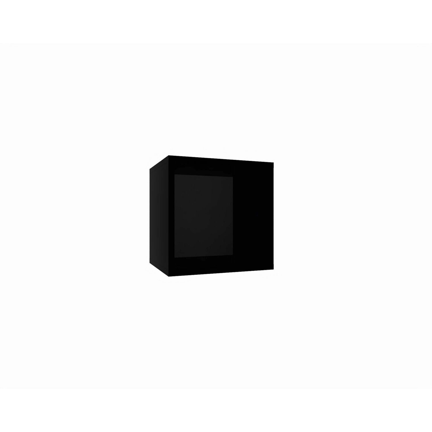 IZUMI 10 BL fekete nyitott fali polc 35 cm