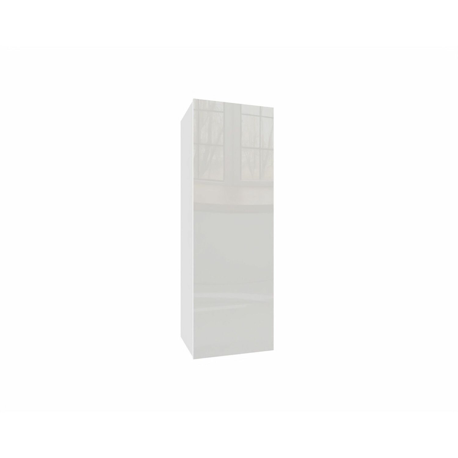 IZUMI 22 WH magasfényű fehér fali polcos szekrény 105 cm
