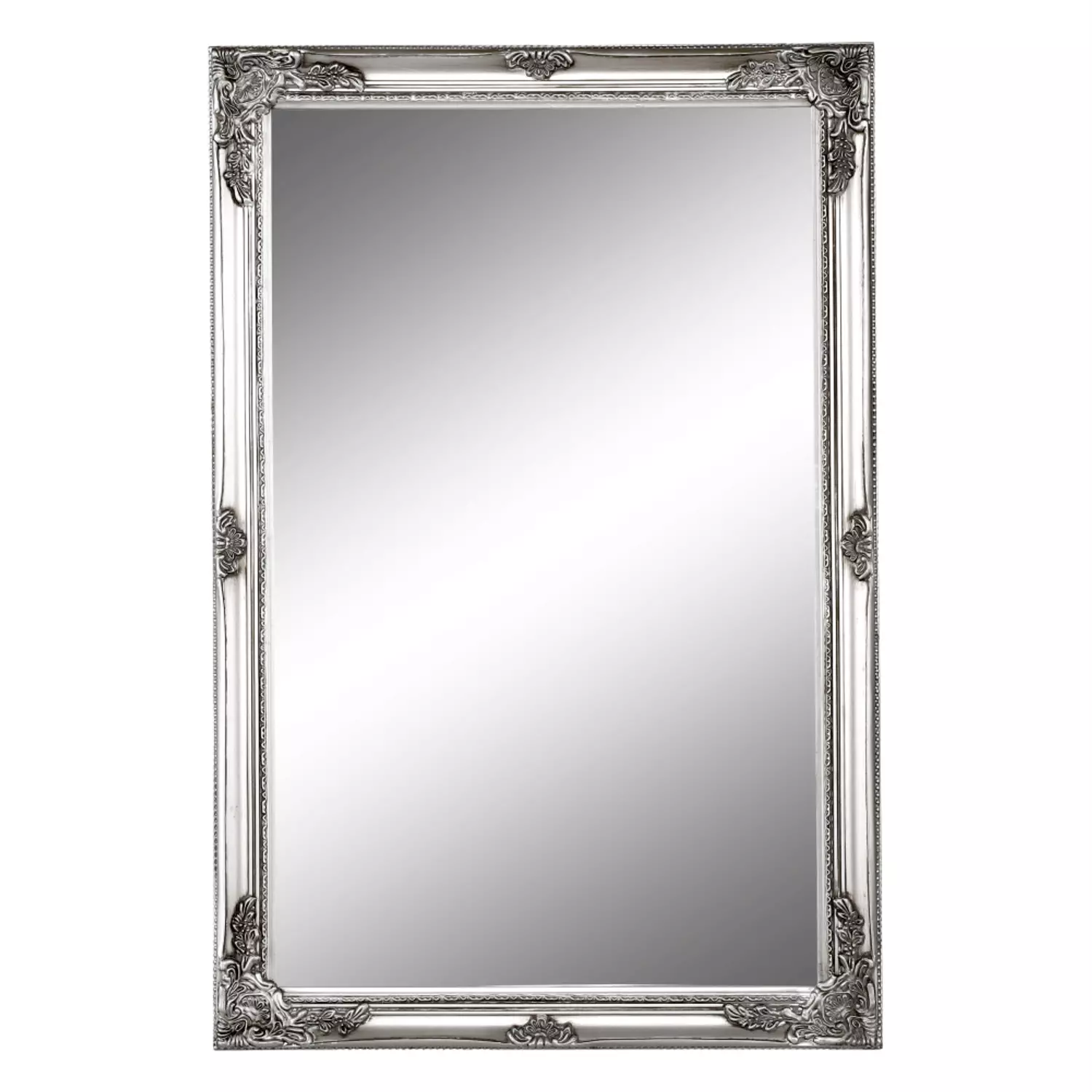 Tükör ezüst színű fakerettel MALKIA TYP 6