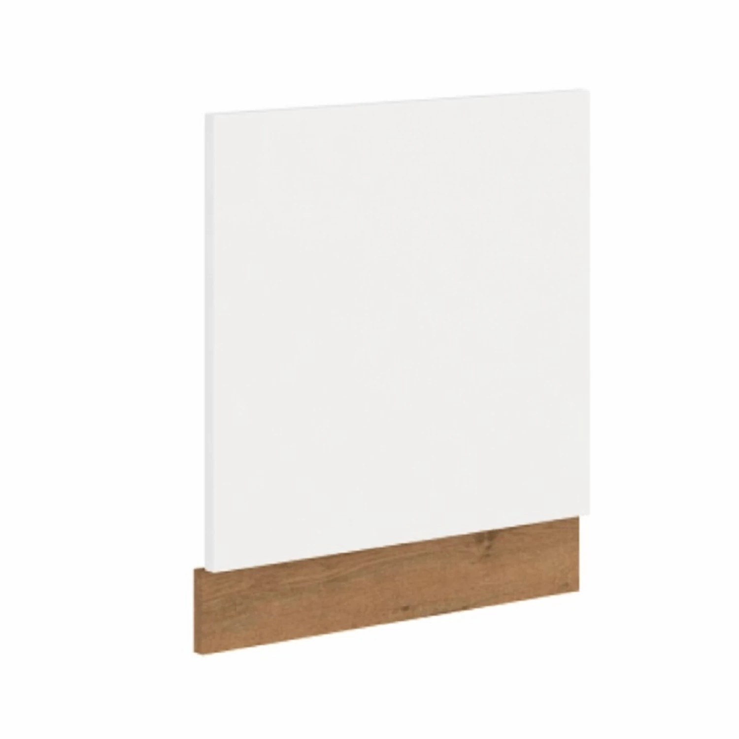 Ajtó beépített mosogatógépre lancelot tölgy  fehér extra magas fényű HG VEGA ZM 570x596