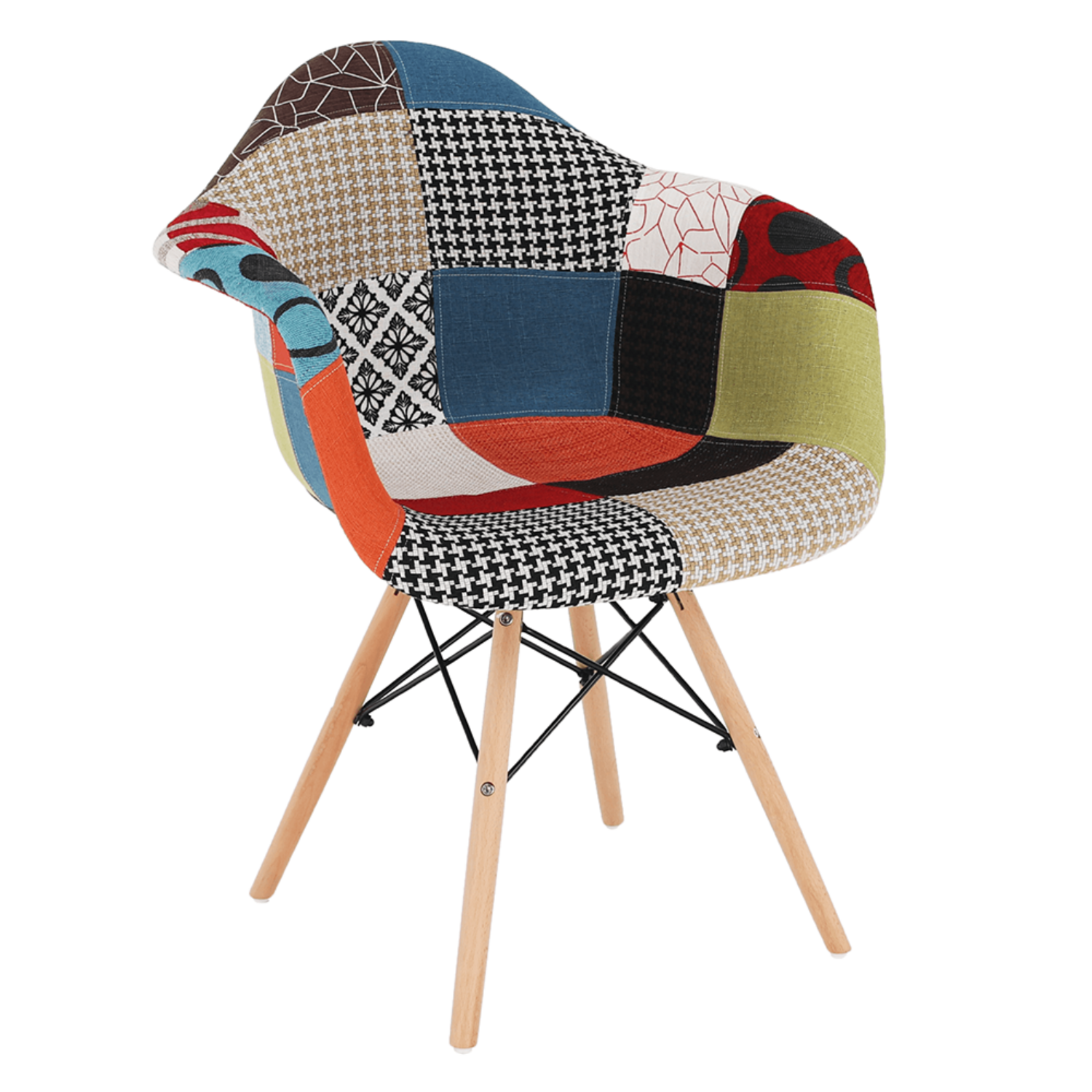 Fotel bükkfa  és  patchwork minta TOBO NEW