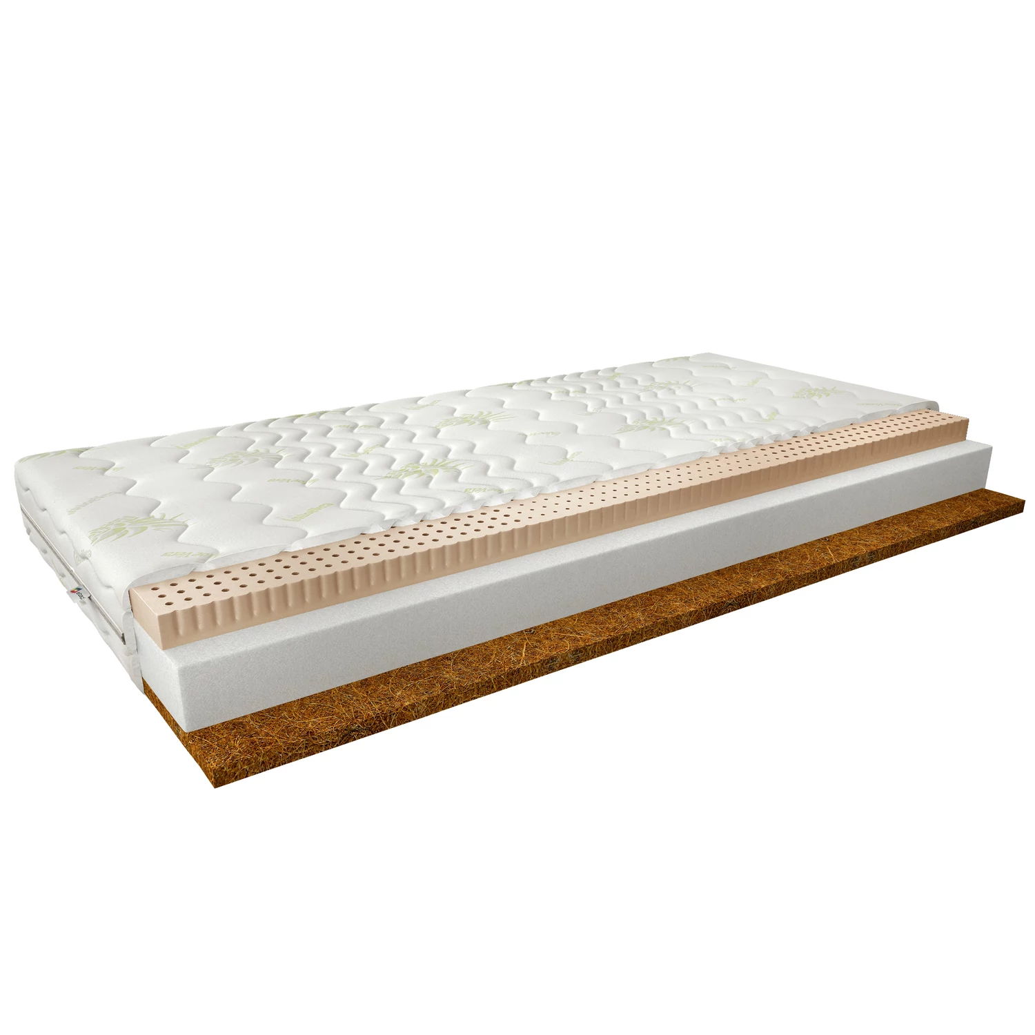 Latex matracok mokka 120x200 aloevera matrac, fehér