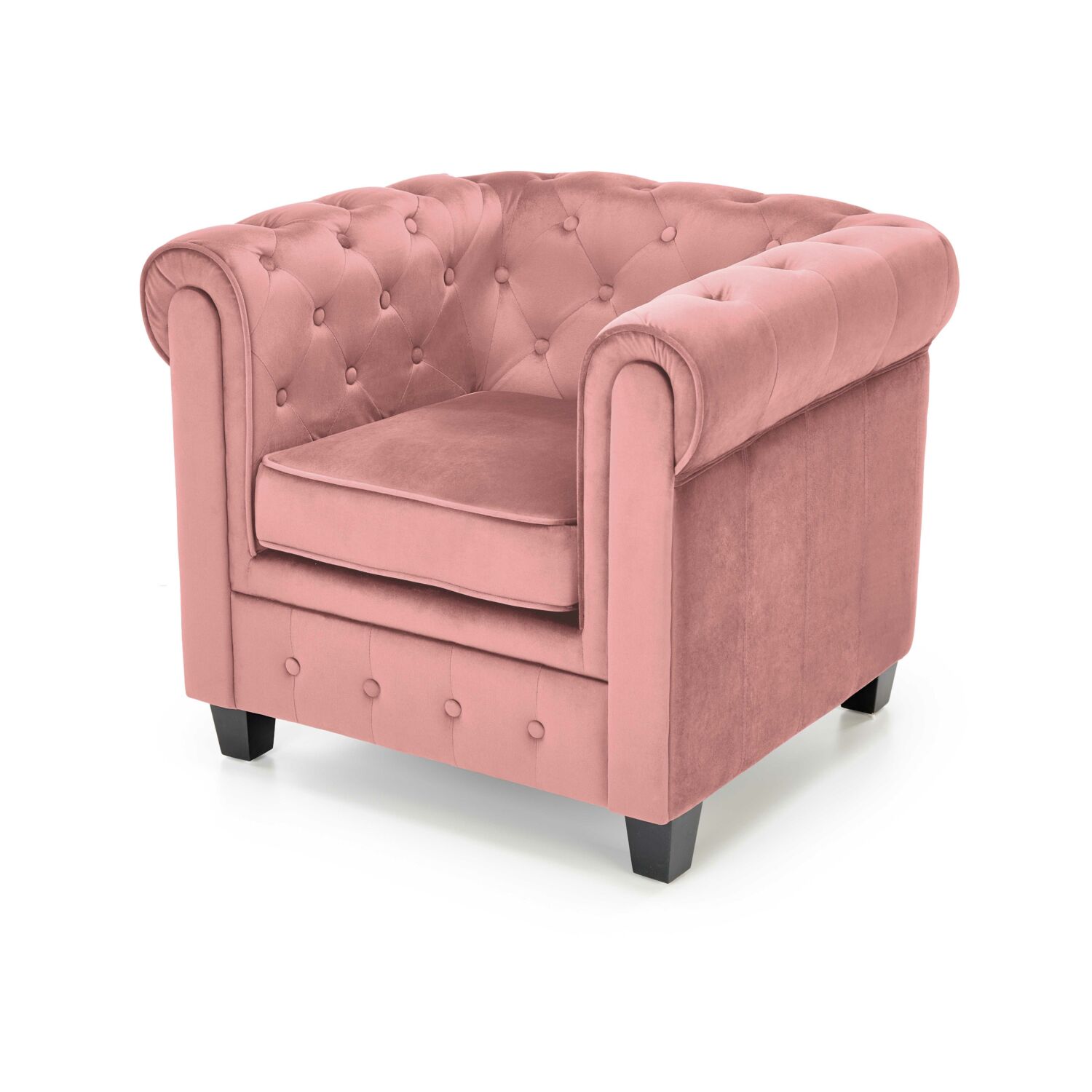 ERIKSEN fotel rózsaszín / fekete