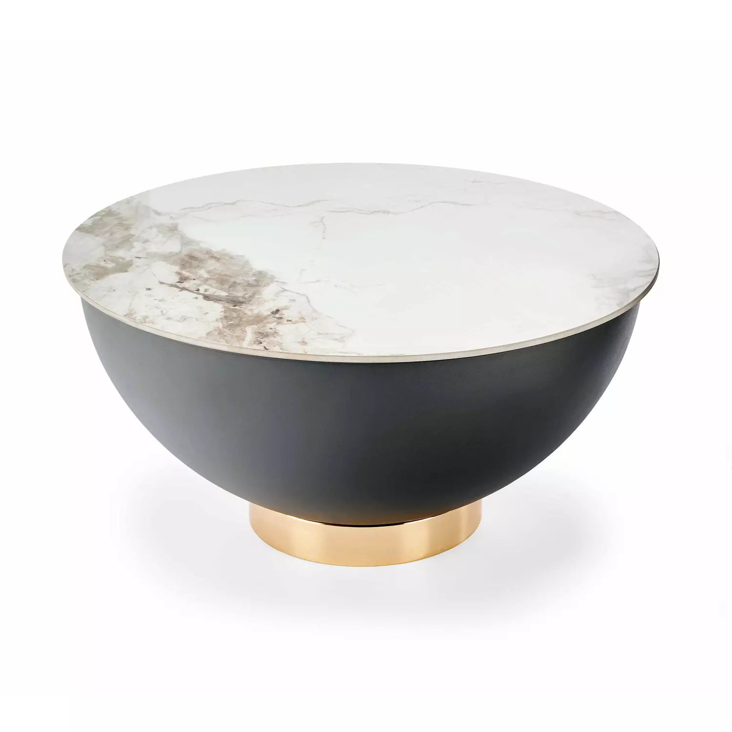 CECILIA dohányzóasztal, márvány / szürke / arany