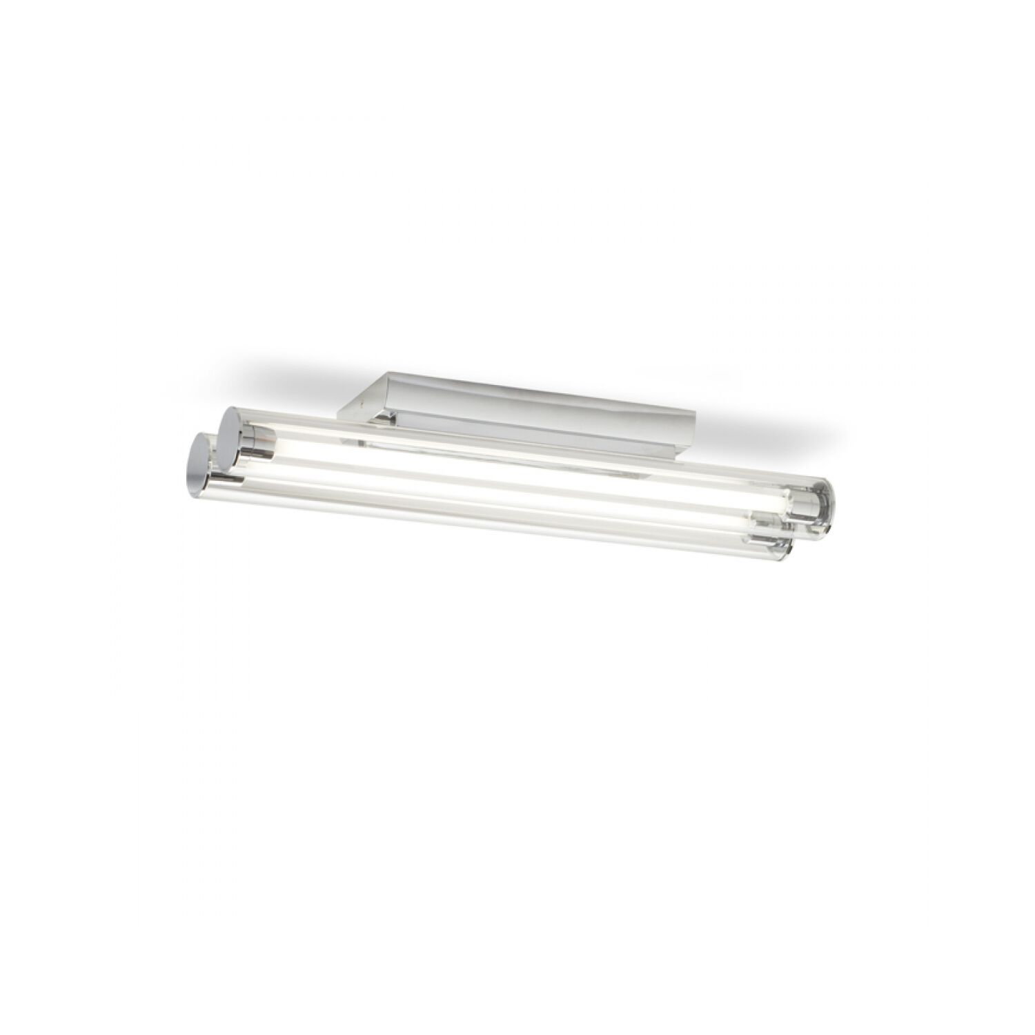 RIVIER mennyezeti lámpa  tiszta üveg/króm 230V G5 2x14W