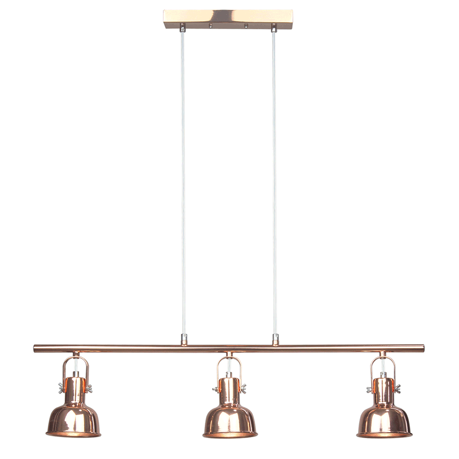 Függőlámpa retro stílusban, fém, rose gold, AVIER TYP 4