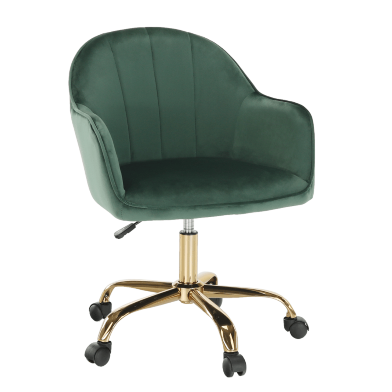 Irodai szék zöld Velvet anyag arany EROL