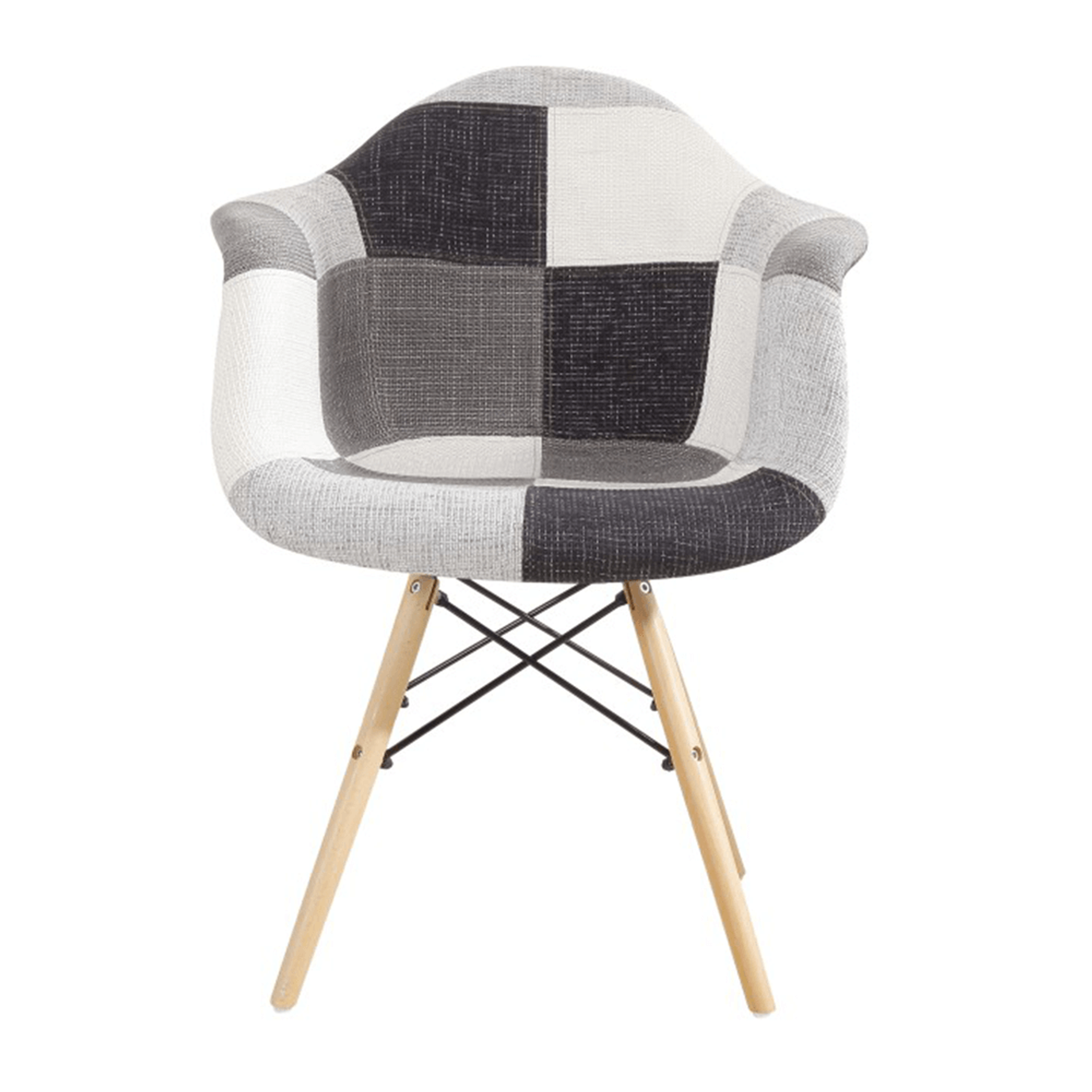 KUBIS NEW étkezőszék patchwork szövet   bükk lábak