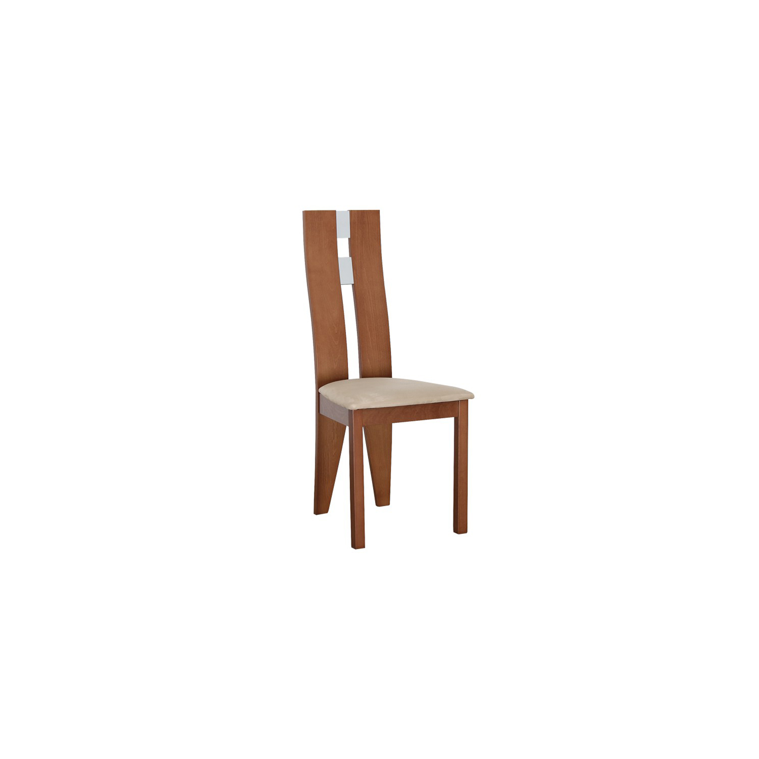 Magas étkező szék, cseresznye/barna szövet, BONA