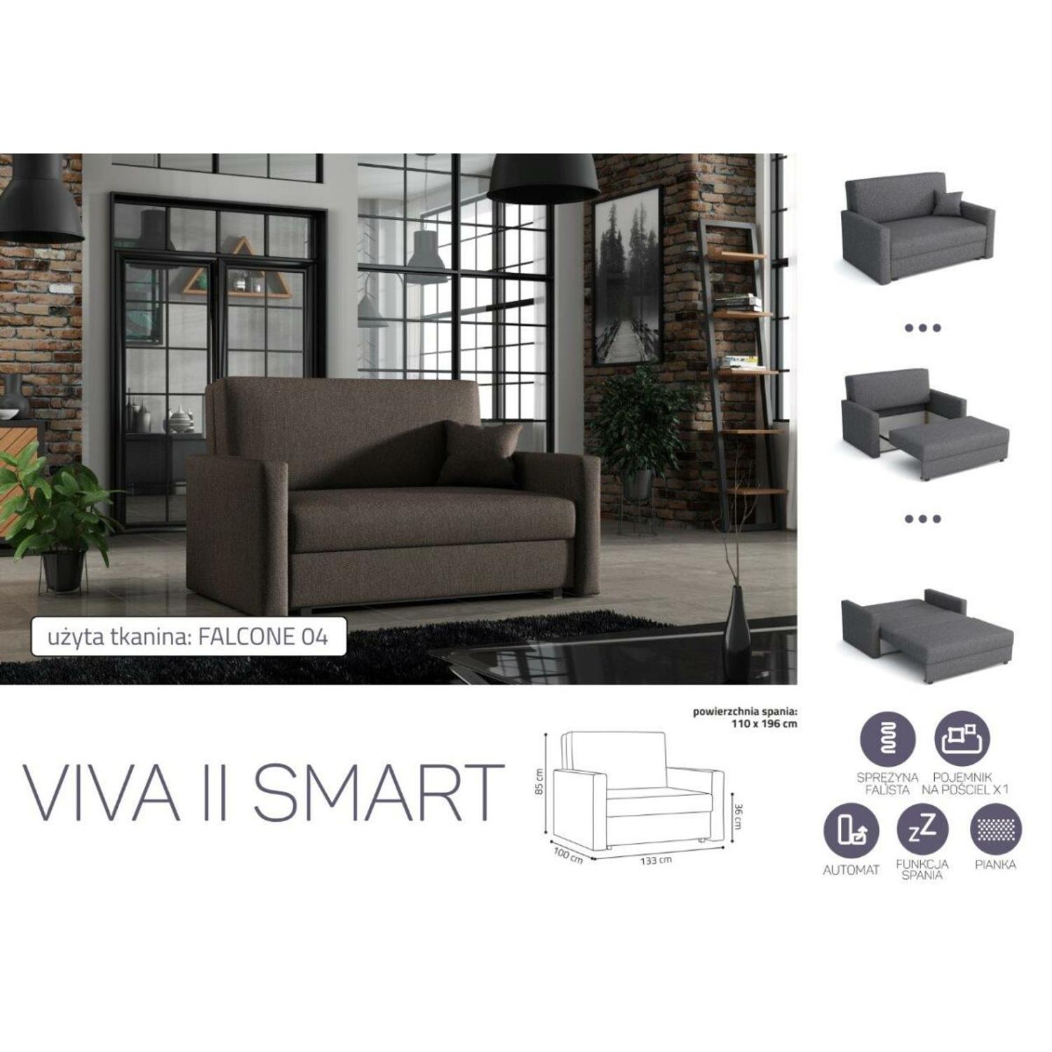 VIVA SMART II. előre nyíló rugós kanapé