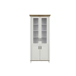 Kép 1/6 - Kandy vitrin Reg2D2W alpesi fehér/sötét tölgy