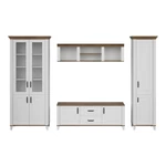 Kép 6/6 - Kandy vitrin Reg2D2W alpesi fehér/sötét tölgy