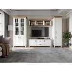 Kép 4/6 - Kandy vitrin Reg2D2W alpesi fehér/sötét tölgy