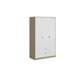 Kép 2/5 - Nepon gardróbszekrény cremona tölgy/fehér SZF3D2Sn