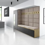 Kép 1/7 - Emi 9 kárpitozott előszobafal tükörrel