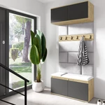 Kép 1/7 - Emi 23 kárpitozott előszobafal tükörrel