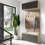 Kép 1/7 - Emi 23 kárpitozott előszobafal tükörrel