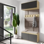 Kép 1/7 - Emi 23 kárpitozott előszobafal tükörrel