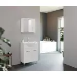 Kép 1/3 - Smart 65cm-es két ajtós fürdőszobaszekrény + mosdó