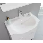 Kép 2/3 - Smart 65cm-es két ajtós fürdőszobaszekrény + mosdó