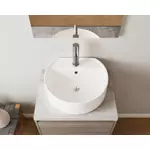 Kép 2/3 - Lisbona 60cm-es 2 fiókos fürdőszobaszekrény füstölt tölgy & beton