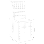 Kép 2/5 - Chiavari szék Tiffany stílusban