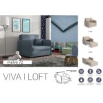 Kép 1/2 - VIVA LOFT I. előre nyíló rugós fotelágy
