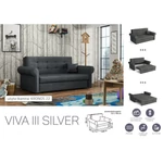 Kép 1/2 - VIVA SILVER III. előre nyíló rugós kanapé