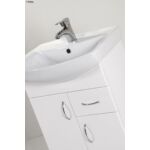 Kép 3/5 - Standard 55F mosdós fürdőszoba szekrény, mosdókagylóval