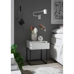 Kép 3/4 - Elegáns fehér színű éjszakasztal