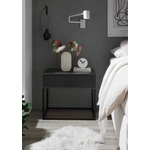 Kép 1/4 - MARLE II. éjjeliszekrény fekete színben 60 cm