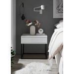 Kép 1/4 - MARLE II. éjjeliszekrény fehér színben 60 cm