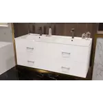 Kép 1/4 - NOEL fürdőszoba szekrény + mosdóval 120 cm fehér színben