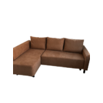 Kép 3/9 - Brest sarok ülőgarnitúra barna szövettel ágyazható, ágyneműtartós