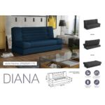 Kép 2/5 - Diana rugós,ágyfunkciós,ágyneműtartós kanapé