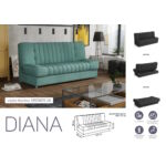 Kép 4/8 - Diana rugós,ágyfunkciós,ágyneműtartós kanapé