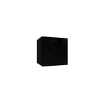 Kép 1/2 - IZUMI 20 BL magasfényű fekete/fekete fali polc 35 cm
