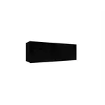 Kép 1/2 - IZUMI 32 BL magasfényű fekete/fekete polcos szekrény 105 cm