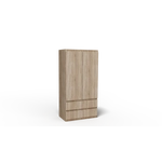 Kép 2/4 - Merg 2 ajtós - 2 fiókos gardróbszekrény sonoma színben