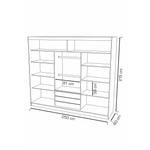 Kép 2/5 - NEW YORK 250 cm gardróbszekrény