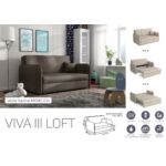 Kép 3/13 - VIVA LOFT III. előre nyíló rugós kanapé