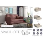 Kép 4/13 - VIVA LOFT III. előre nyíló rugós kanapé