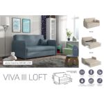Kép 7/13 - VIVA LOFT III. előre nyíló rugós kanapé