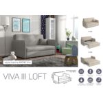 Kép 9/13 - VIVA LOFT III. előre nyíló rugós kanapé