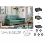 Kép 6/13 - VIVA SILVER III. előre nyíló rugós kanapé