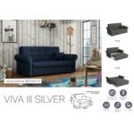 Kép 3/13 - VIVA SILVER III. előre nyíló rugós kanapé