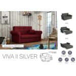Kép 1/13 - VIVA SILVER II. előre nyíló rugós kanapé