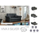 Kép 5/13 - VIVA SILVER II. előre nyíló rugós kanapé