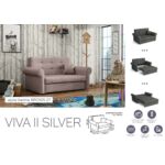 Kép 7/13 - VIVA SILVER II. előre nyíló rugós kanapé